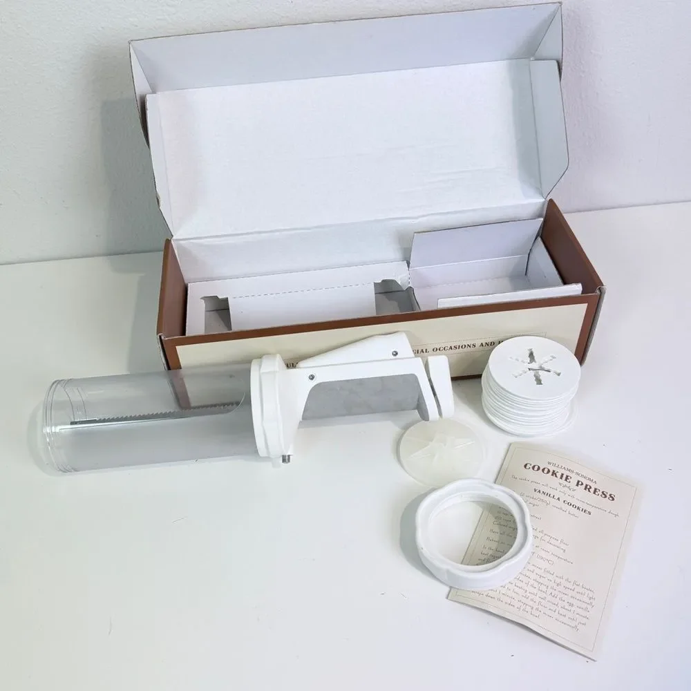 Williams Sonoma Extra-Large Ergonomic Cookie Press IOB